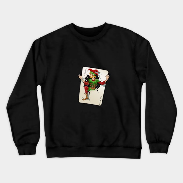 Joker Jumping out of the Playing Card Halloween Crewneck Sweatshirt by My_Store